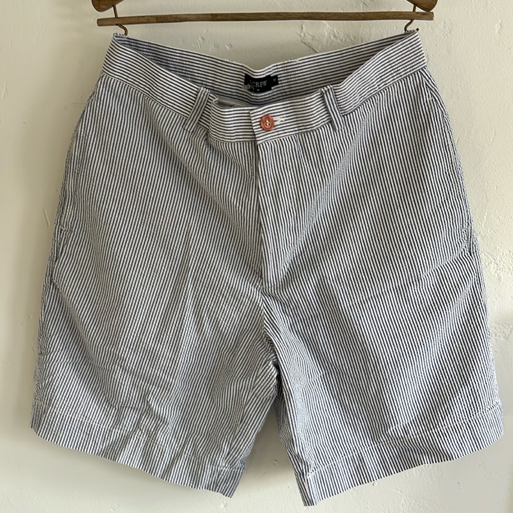 J crew sear sucker shorts